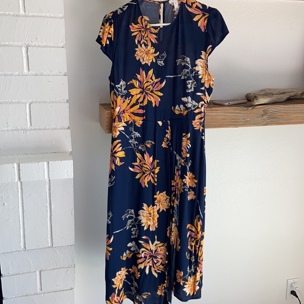 Nordstrom Leith Floral Midi Dress